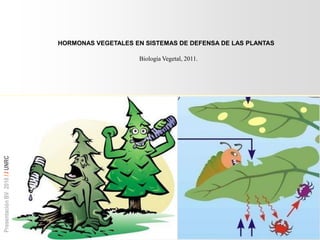 HORMONAS VEGETALES EN SISTEMAS DE DEFENSA DE LAS PLANTAS

Presentación BV 2010 / / UNRC

Biología Vegetal, 2011.

 