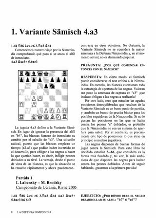 Defensa nimzoindia john emms, la casa del ajedrez | PDF
