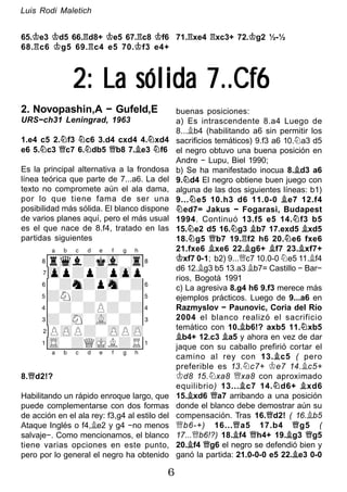Luís Rodi Defensa siciliana taimanov | PDF