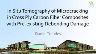 In Situ Tomography of Microcracking
in Cross Ply Carbon Fiber Composites
with Pre-existing Debonding Damage
             Daniel Traudes


02/10/2012                        1
 