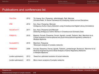 Multidimensional Analysis of Complex Networks | PDF