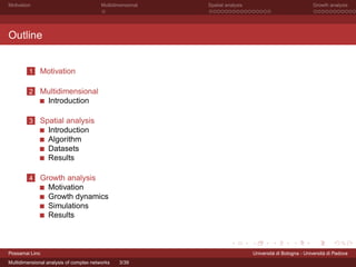 Multidimensional Analysis of Complex Networks | PDF