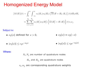 Homogenized Energy Model
Subject to:
Where:
 