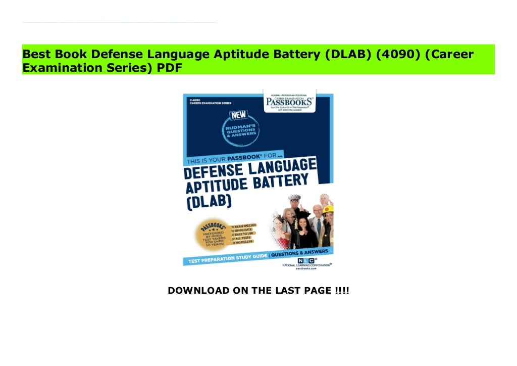 best-book-defense-language-aptitude-battery-dlab-4090-career-examination