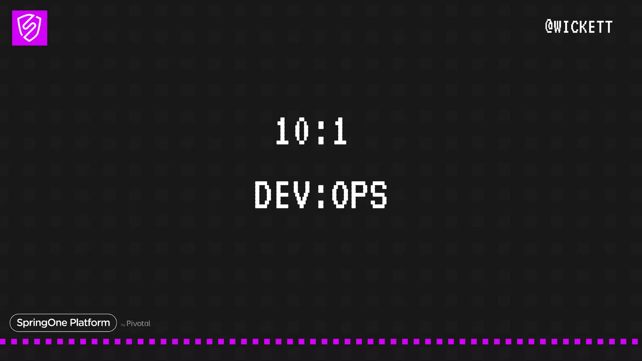 @WICKETT
10:1
DEV:OPS
 