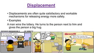 Displacement
• Displacements are often quite satisfactory and workable
mechanisms for releasing energy more safely.
• Examples
A man wins the lottery. He turns to the person next to him and
gives the person a big hug.
 