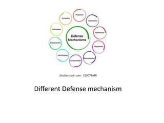 Different Defense mechanism
 