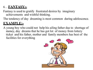 Gratify Example Defense mechanism final by Ritika soni | PPTX