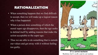 Avoidance Rationalization Examples Defense mechanism 28 04-2018 | PPTX