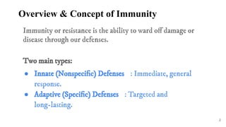 Defense mechanism of the body and the Lympathic system | PDF