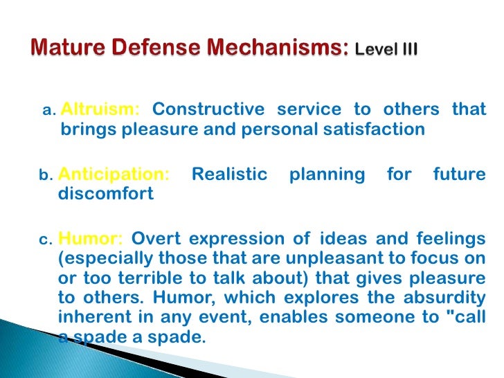 defense mechanisms