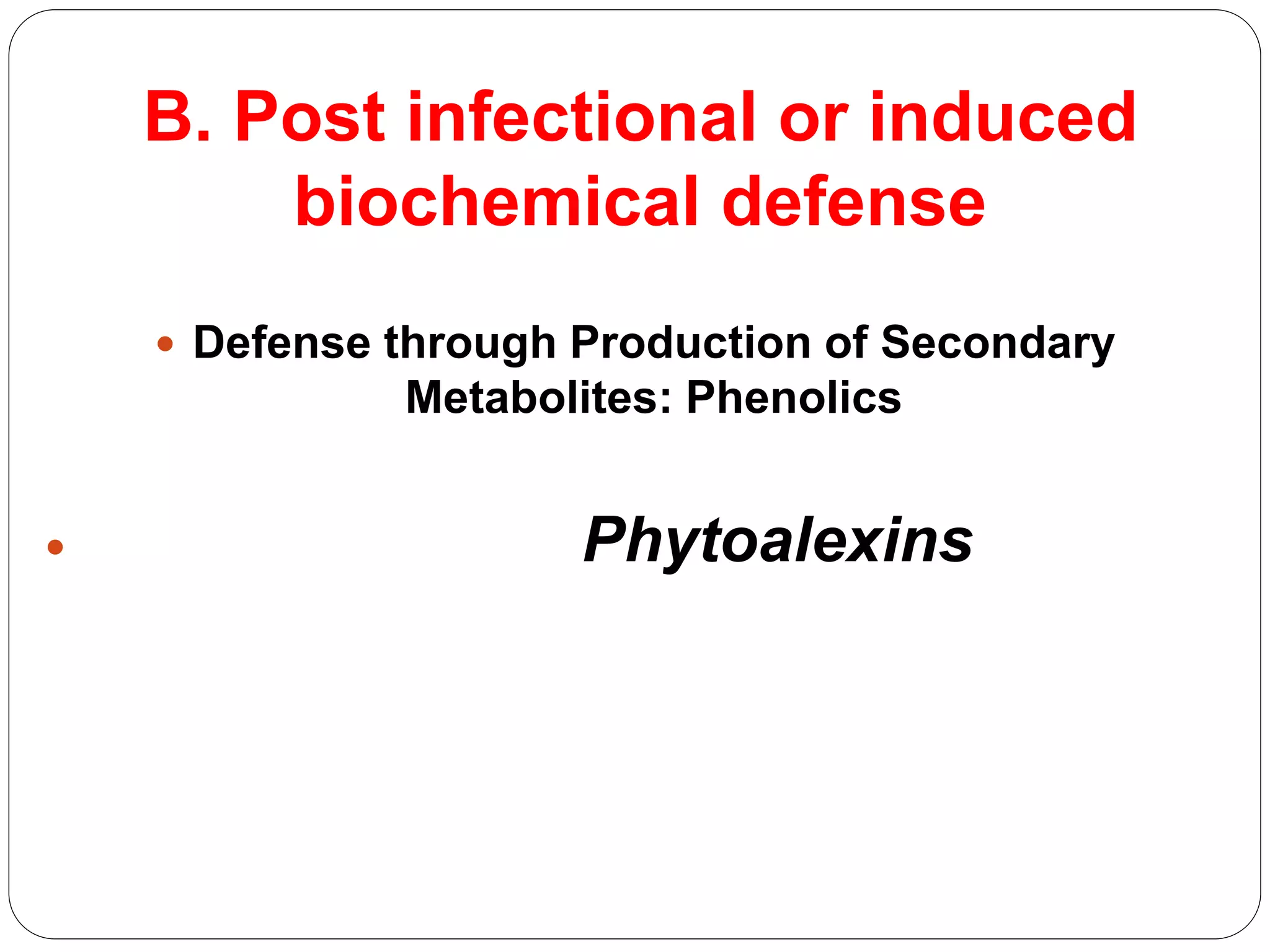 Defense mechanisms in plants | PPTX