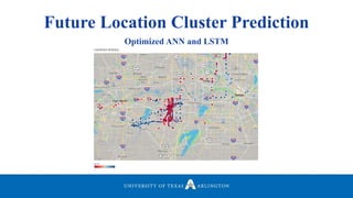 Future Location Cluster Prediction
Optimized ANN and LSTM
 