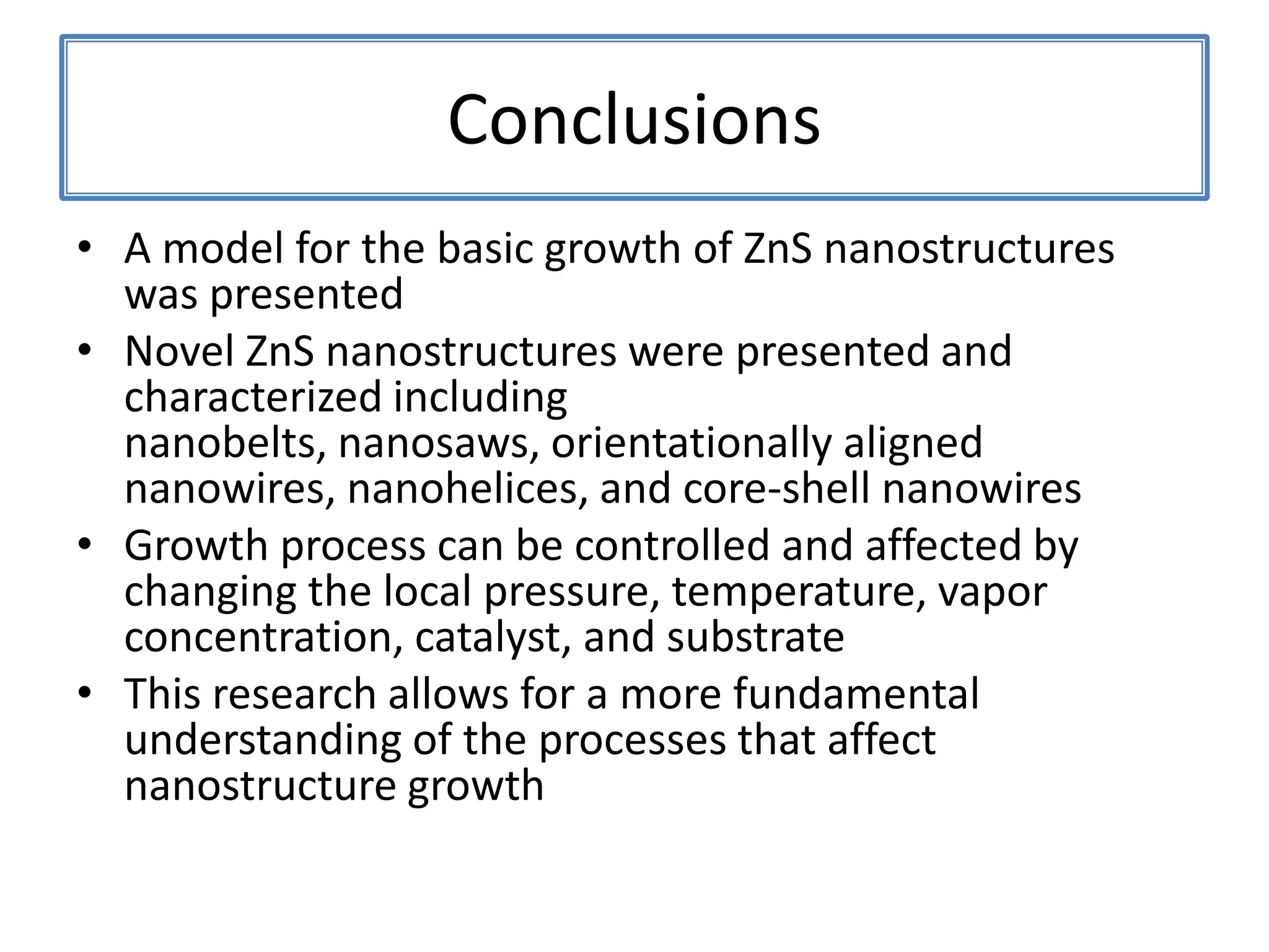 10 umZnSNanohelix – Hierarchical Structure