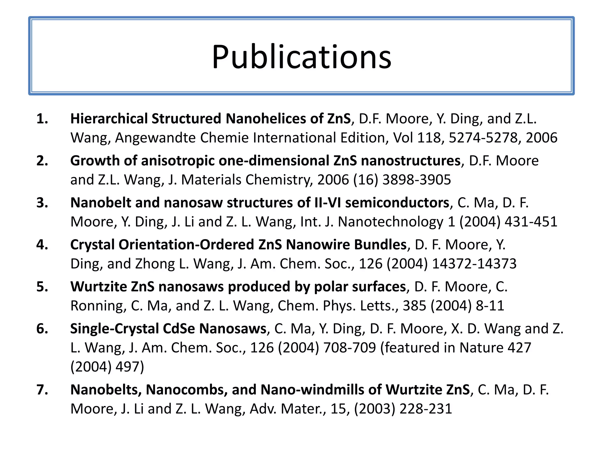 ZnSNanohelix - Initial branchbeam direction