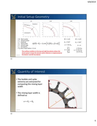 Converging Shock Wave Induced Interfacial Mixing