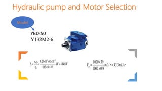 Hydraulic pump and Motor Selection
YBD-50
Y132M2-6
Model
 