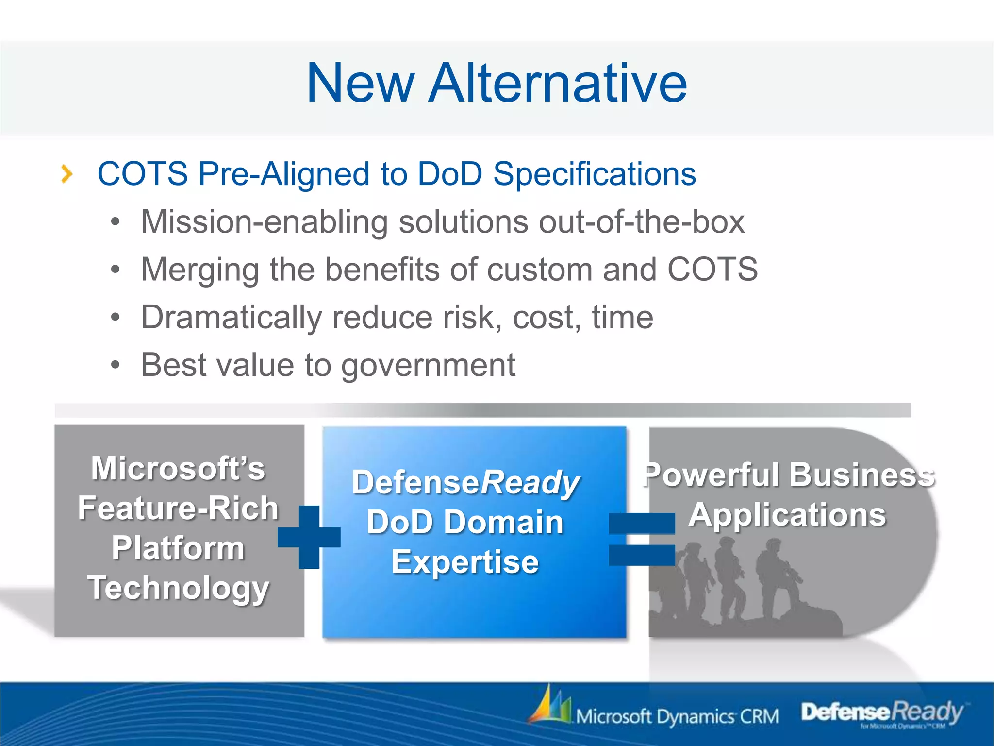 Defense Ready: DoD Business Applications Overview | PPTX