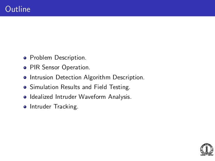 Outline for thesis