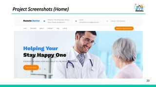 20
Project Screenshots (Home)
 