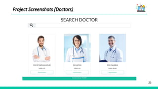 23
Project Screenshots (Doctors)
 
