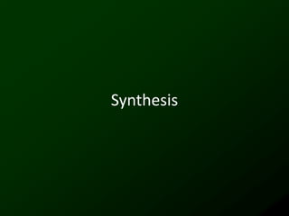 Synthesis
 
