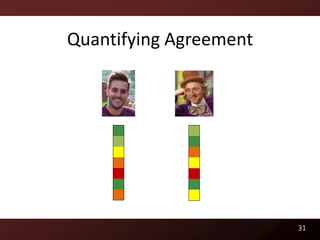 Quantifying Agreement




                        31
 