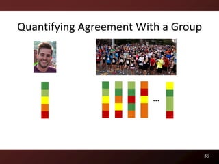 Quantifying Agreement With a Group




                        …




                                     39
 