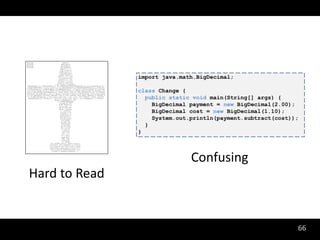 Confusing
Hard to Read


                           66
 