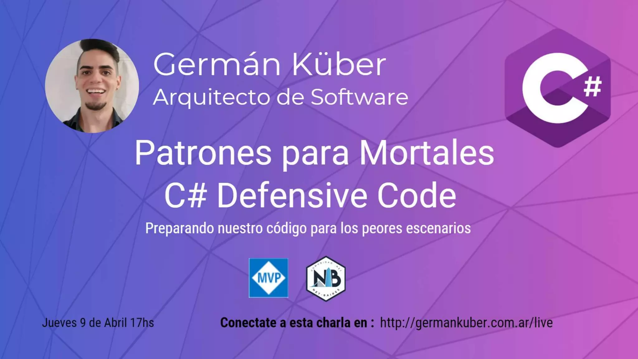 Patrones Para Mortales
Patrones para Mortales
C# De
 