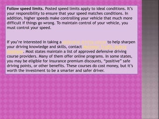 Defensive Driving is Safety Driving | PPTX