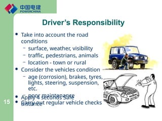 Driver Responsbility Defensive Driving Presentation for Heavy Drivers | PPTX