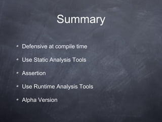 Defensive programming | PPT