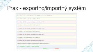 Prax - exportno/importný systém
 