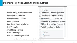 Defensive programming | PPTX