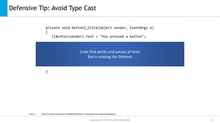 Defensive programming | PPTX