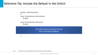 Defensive programming | PPTX