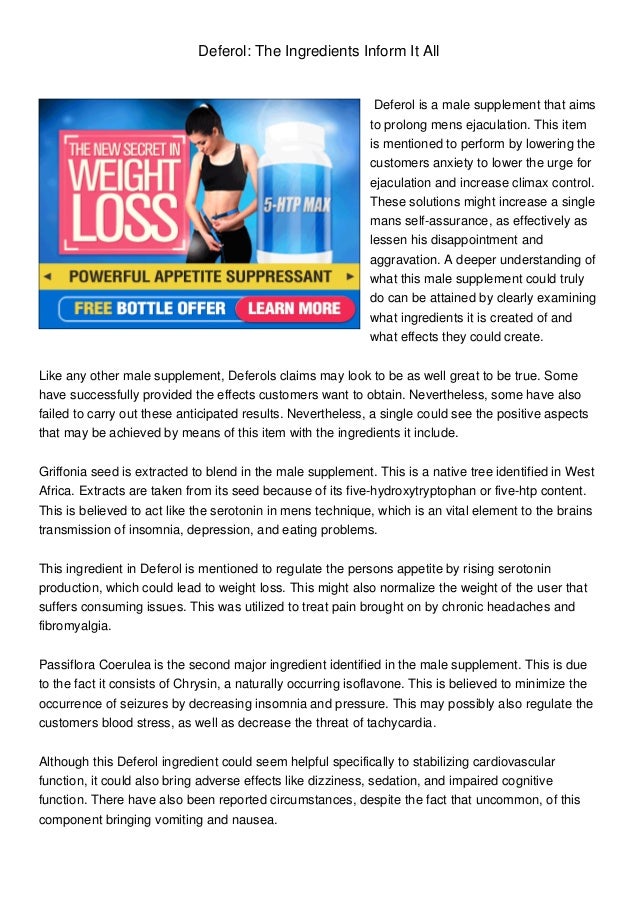 5 Htp Reviews Weight Loss
