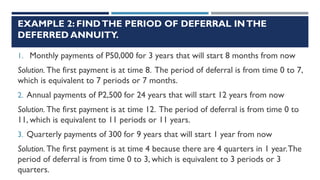 Deferred-annuity in general mathematicss | PDF