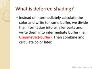 Deferred shading | PPTX