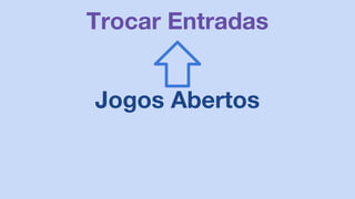 Jogos Abertos
Trocar Entradas
 
