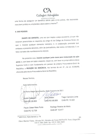 Defesa de FBC no STF