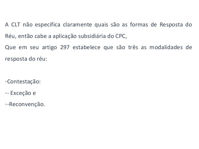 Artigo 847 clt