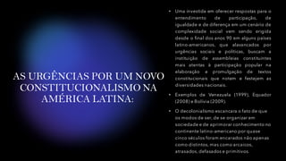Elementos do pensamento decolonial no ordenamento jurídico latino-americano