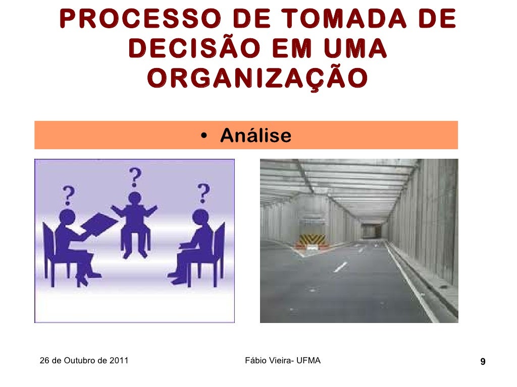 Analise dos Processos para Tomada de