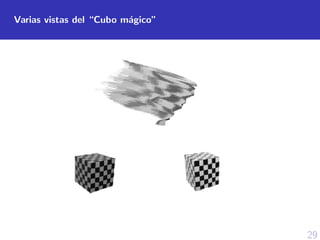 29
Varias vistas del “Cubo m´agico”
 