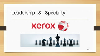 Leadership & Speciality 
15 
 