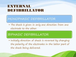 EXTERNAL
DEFIBRILLATOR
 