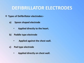 Defibrillation & cardioversion by DJ | PPTX