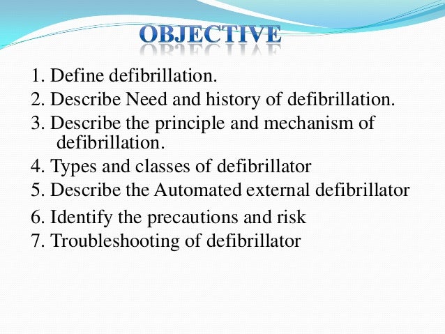 defibrillator ppt how defibrillator works